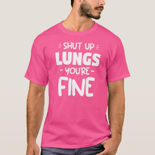 T-shirt Tais-toi poumons tu es beau marathon courir Marath