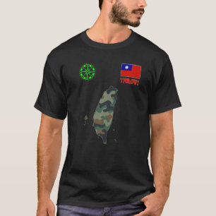 T-shirt Taïwan Carte Taïwan Drapeau Taïwan
