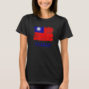 T-shirt Taïwan Drapeau Fierté Amitié Fière Paix Vintage R