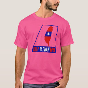 T-shirt Taïwan Garder Taïwan Free Carte Drapeau Support Ch