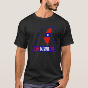 T-shirt Taïwan Garder Taïwan Free Carte Drapeau Support Ch