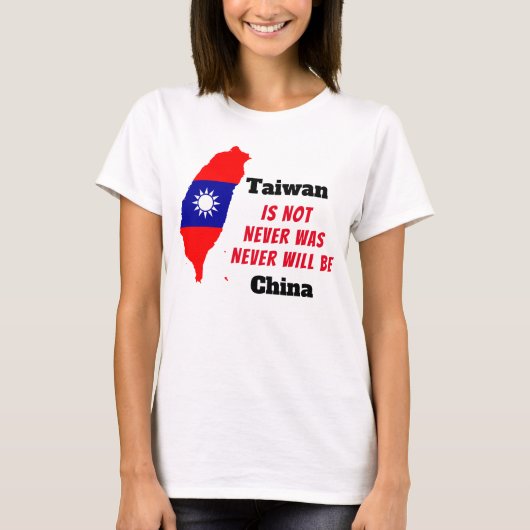 T-shirt Taïwan n'est pas la Chine (Devant)