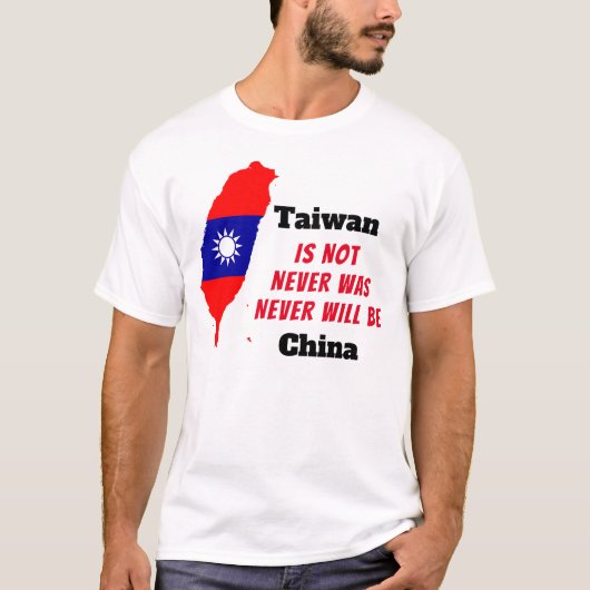 T-shirt Taïwan n'est pas la Chine (Devant)