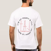 T-shirt taj - C'est MA PARTIE (Dos)