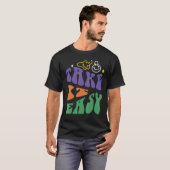 T-shirt Take it Easy Retro Style Outdoor Camping Hiking (Devant entier)