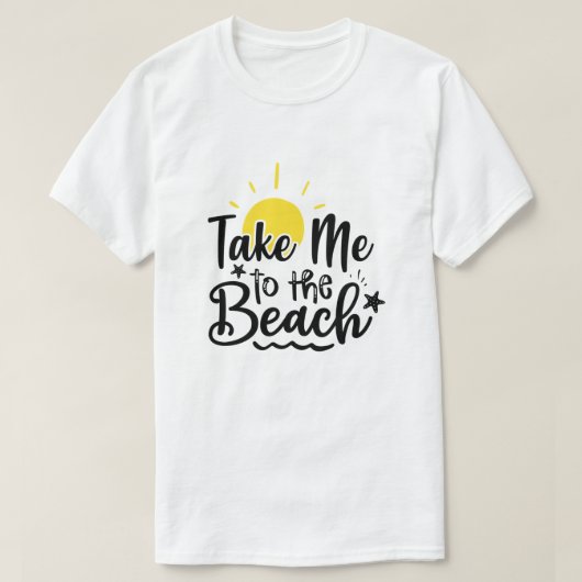 T-shirt Take Me To The Beach Summer Vacation (Design devant)