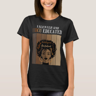 T-shirt Talentueux et HBCU instruit Historique Colleg Noir