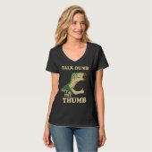 T-shirt Talk Dumb Get The Thumb Dinosaur (Devant entier)