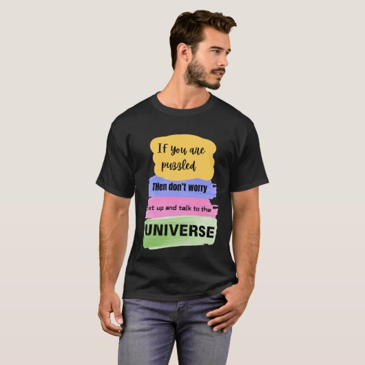 T-shirt Talk to the Universe – Manifestation & Cosmic  (Devant entier)