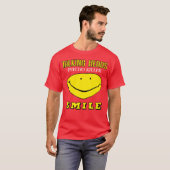 T-shirt Talking Heads Psycho Killer Smiley Dark New Wave D (Devant entier)