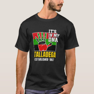 T-shirt Talladega, TC, Rouge, Noir et Vert HBCU