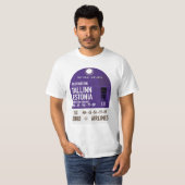 T-shirt Tallinn Estonie billet de voyage (Devant entier)