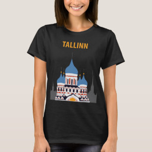 T-shirt Tallinn Estonie Église orthodoxe Voyage