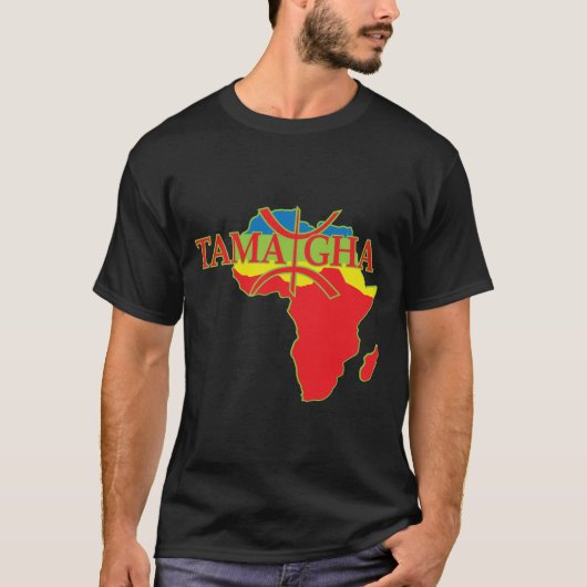 T-SHIRT TAMAZIGHA - MON BEAU MOTIF BERBERE (Devant)