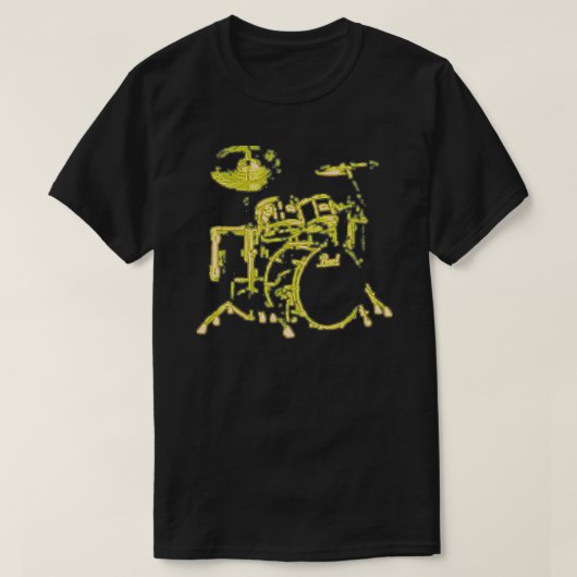 T-shirt Tambour 24 Néon Jaune (Design devant)