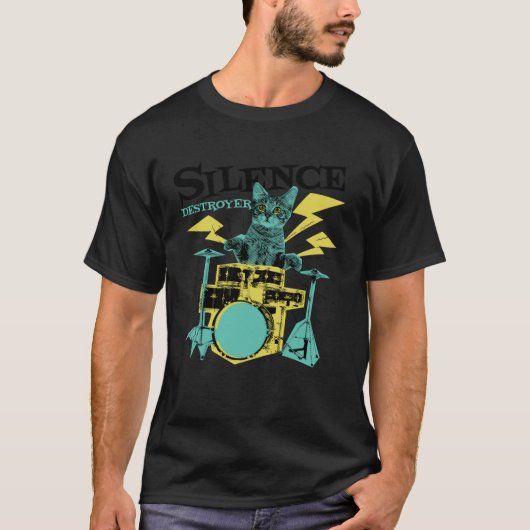T-shirt Tambour de chat (Devant)