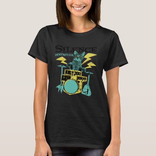 T-shirt Tambour de chat (Devant)