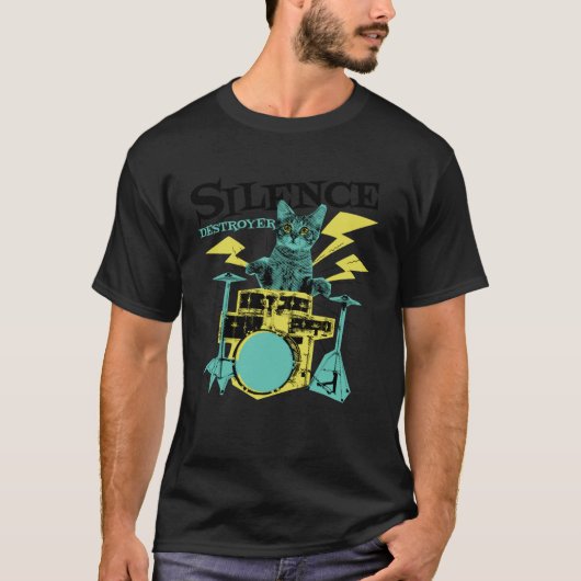 T-shirt Tambour de chat (Devant)