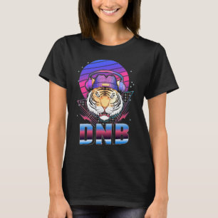 T-shirt Tambour et basse Tiger Musique électronique Vapor