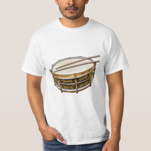 T-shirt Tambour vintage Snare (Devant)