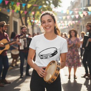 T-shirt tambourine pour femmes