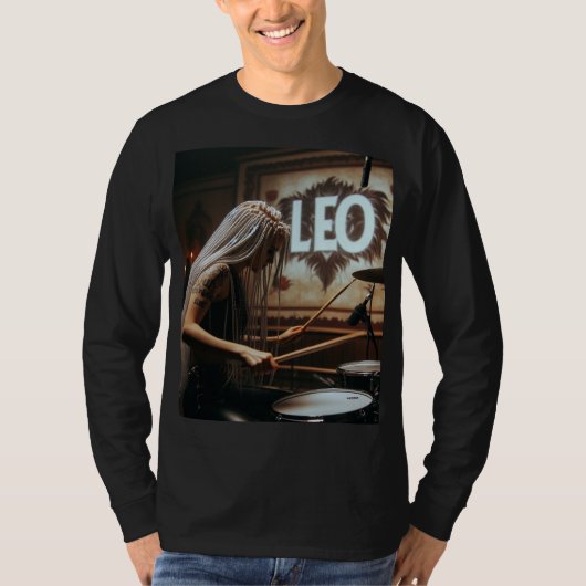 T-shirt Tambours de musiciens Leo Zodiac (Devant)