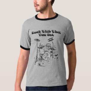 T-shirt Tambours, roche avec ce qu'avez obtenu vous