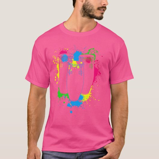 T-shirt Tambours Splash Conga (Devant)