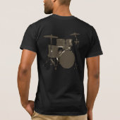 T-shirt tambours . tambour . musique (Dos)