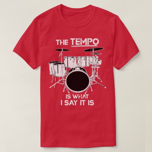 T-shirt Tambours Tempo Retro (Design devant)