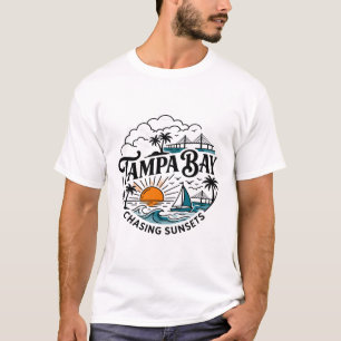 T-shirt Tampa Bay Floride Poursuivant les couchers de sole