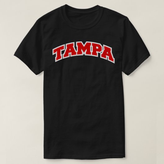 T-shirt Tampa Florida Varsity Style Vintage (Design devant)