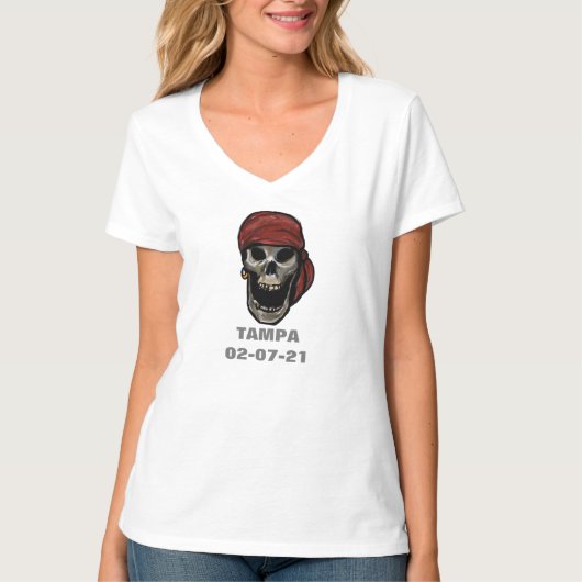 T-SHIRT TAMPA SKULL (Devant)