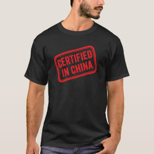 T-shirt Tampon en caoutchouc certifié en Chine rouge