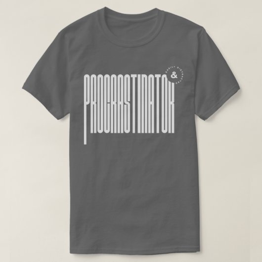 T-shirt Tampon Procrastinateur facilement distrait (Design devant)