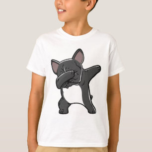 T-shirt tamponnant drôle de bouledogue français