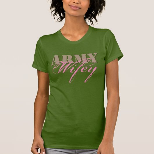 T-shirt Tan, le vert et le rose des femmes de Wifey (Devant)