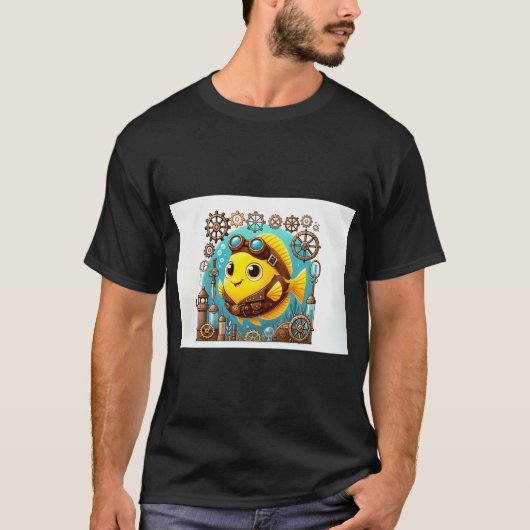 T-shirt Tang jaune steampunk (Devant)