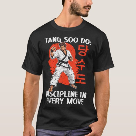 T-shirt Tang Soo Do Coréen Karate Arts Martiaux (Devant)