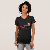 T-shirt Tango de Flamant rose au coucher du (Devant entier)