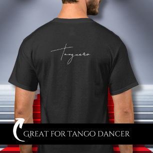 T-shirt Tanguero Black Argentine Tango Dancer Cadeau