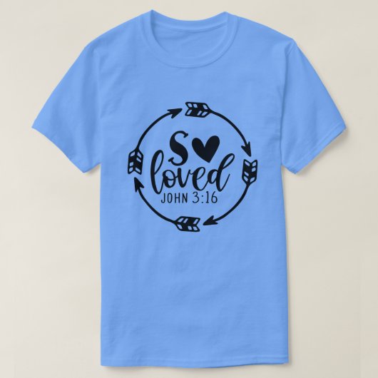 T-shirt tant aimé john 3 1601 (Design devant)