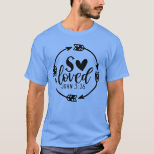 T-shirt tant aimé john 3 1601