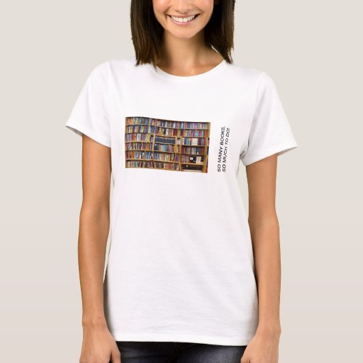 T-shirt Tant de livres, tant de choses à faire ! Devis, Am (Devant)