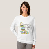 T-shirt Tant de livres, tellement peu de chemise de temps (Devant entier)