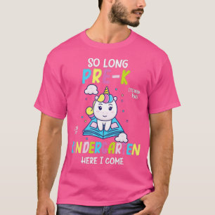 T-shirt Tant de pré-K maternelle H I Come Unicorn Graduat