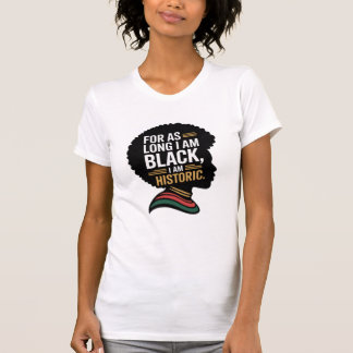 T-shirt Tant que je suis Noir, je suis historique