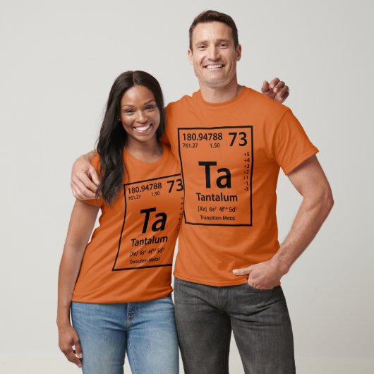 T-shirt Tantalum Element (noir) (Unisexe)