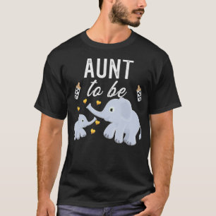 T-shirt Tante À Être La Tante Baby shower Éléphant