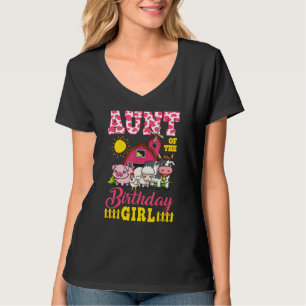 T-shirt Tante Anniversaire Ferme Animaux Fille Corresponda